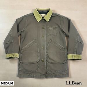 LL Bean Adirondack Jacket Women’s MED Brown Barn Chore Coat Flannel Lined